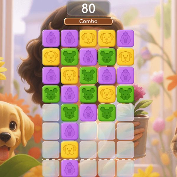 animal block pop puzzle online