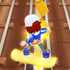 skateboard surf
